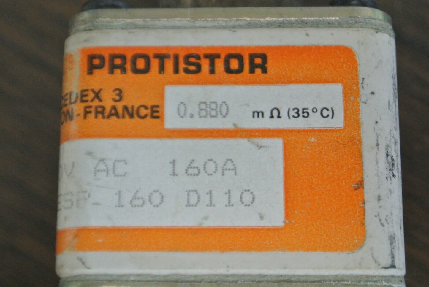 FERRAZ H95848 PROTISTOR / FUSE / 160A / 660VAC / 6,6000CAURGD31ESP160D110