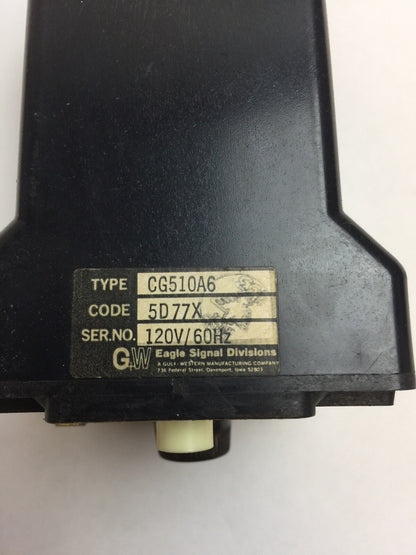 EAGLE SIGNAL CONTROLS CG510A6 TIME DELAY RELAY 5D77X