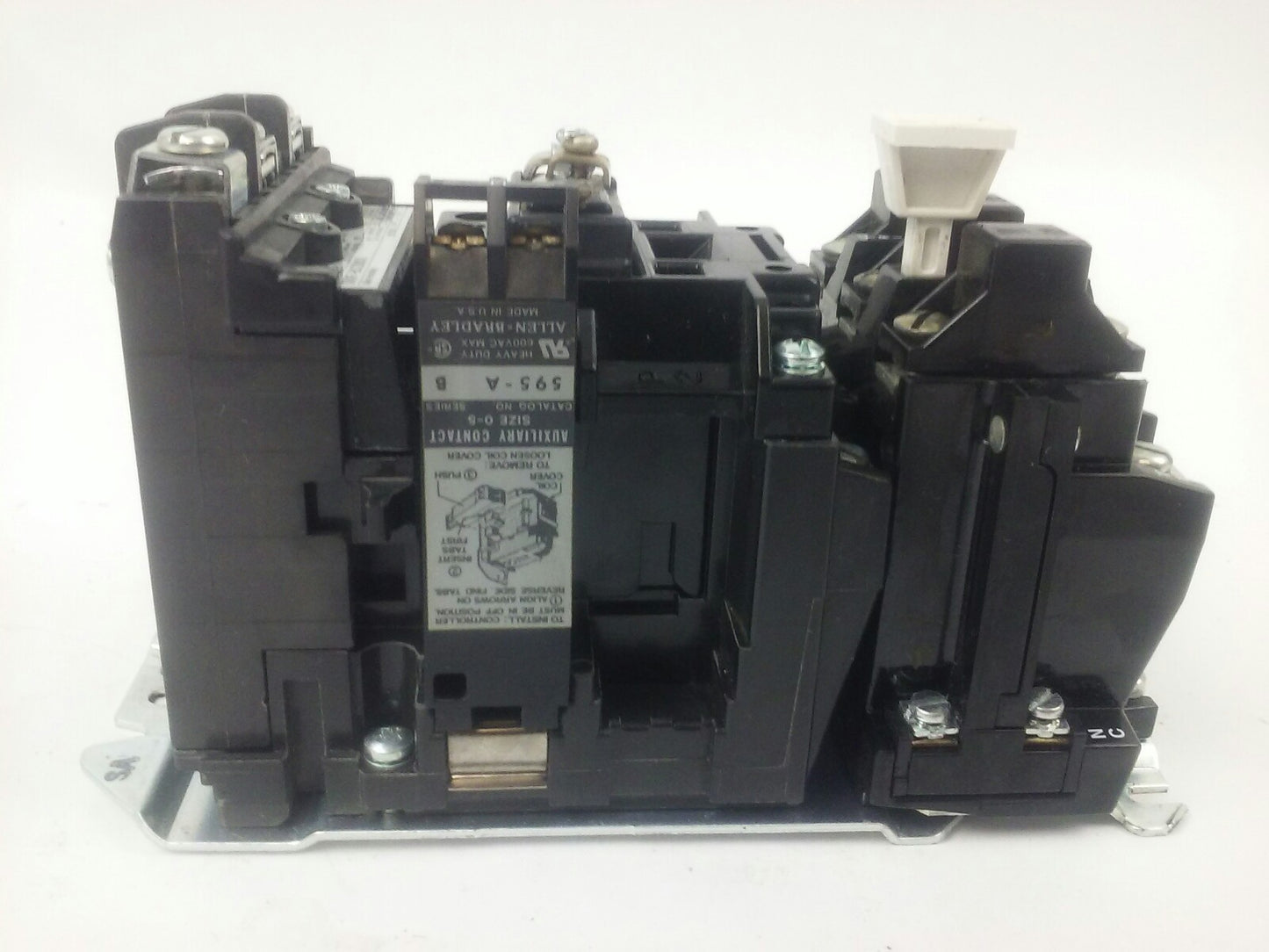 ALLEN BRADLEY 500F-BOD930 SER. C STARTER, SIZE 1, 27A, 600V, 120V COIL, W39,USED