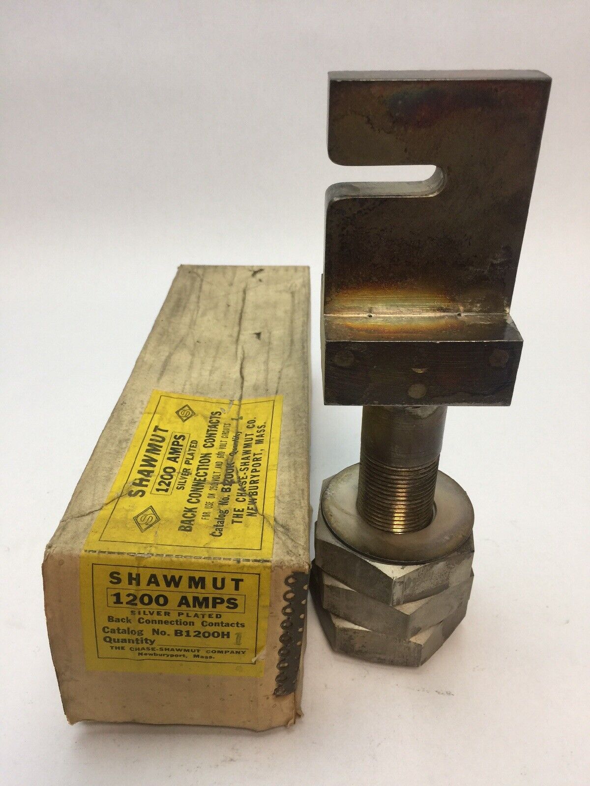 SHAWMUT B1200H 1200 AMPS SILVER PLATED BACK CONNECTION CONTACTS FOR USE ON