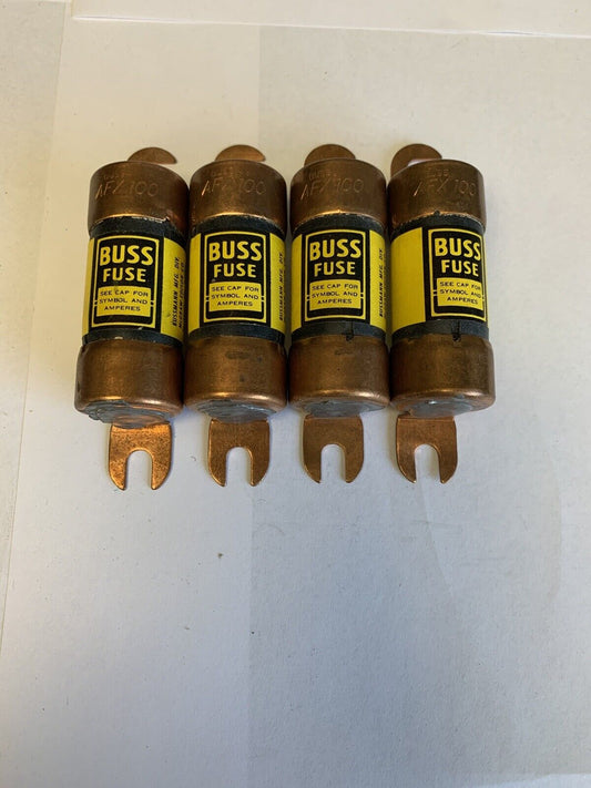 Bussmann AFX100 100A (Voltage not Specified) Fuse "Lot of 4"