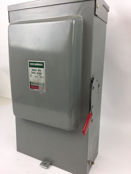 SYLVANIA RD2032SN SAFETY SWITCH 200 AMP 240 VAC NEMA 3R RAINTITE ENCLOSURE 3 S/N