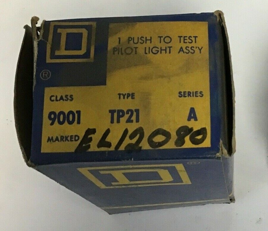 SQUARE D 9001 TP-21R2 120/110V 60/50CY RED PILOT LIGHT