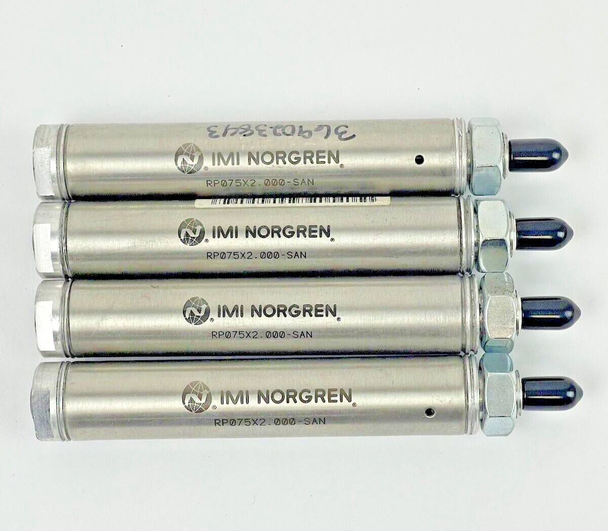 NORGREN - 36696466 *LOT OF 4* - 2" Stroke x 3/4" Bore Single Acting Air Cylinder