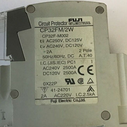 FUJI CP32FM/2W CIRCUIT PROTECTOR 2A 50/60HZ 3POLE