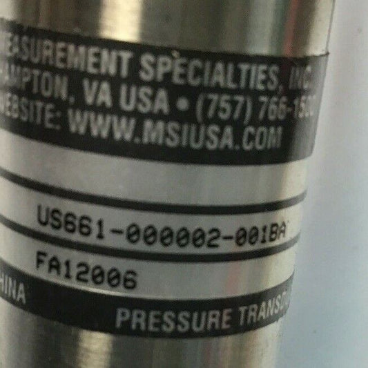 MSI PRESSURE TRANSDUCER US661-000002-001BA