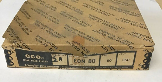 ECONOMY EON 80  ONE TIME FUSE 80A 250V  ***LOTOF5***