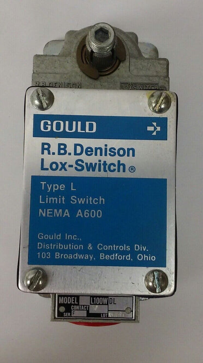 GOULD R.B. DENISON LIMIT SWITCH L100WN-2W #7