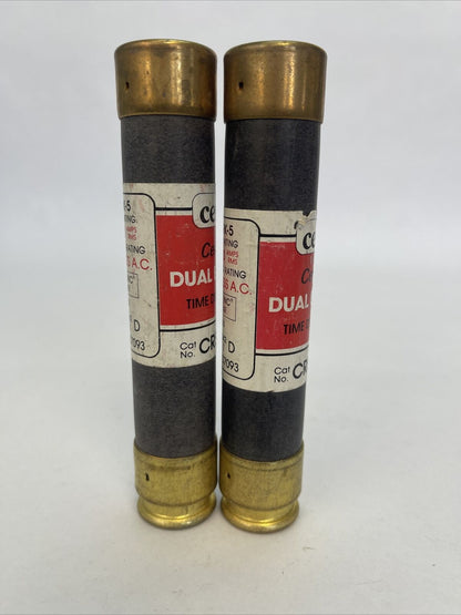 CEFCO CRS-R60 DUAL ELEMENT TIME DELAY CLASS RK5 60AMP 600VAC FUSE (LOT OF 2)