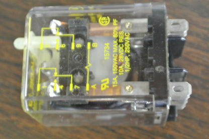 SQUARE D - KXD12M1P14V51 GENERAL PURPOSE RELAY DPDT 15A 12VDC COIL - NEW SURPLUS