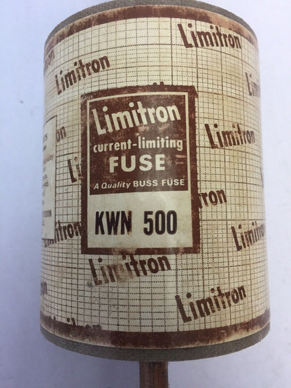 LIMITRON KWN 500 CURRENT LIMITING FUSE 500 AMP 250 VOLTS