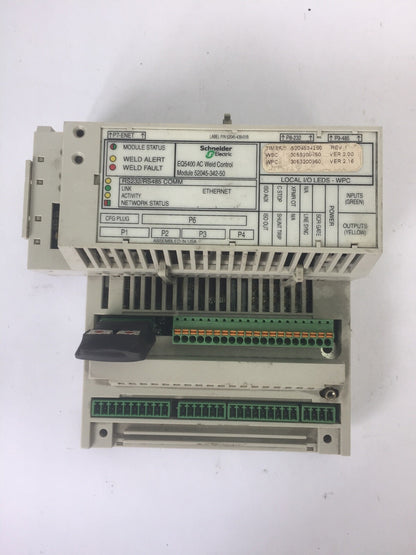 SCHNEIDER EQ5400 AC WELD CONTROL MODULE 52045-342-50 REV B