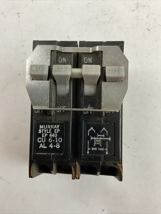 MURRAY EP440 CIRCUIT BREAKER 40A/40A/40A/40A 4POLE 120/240VAC STYLE EP