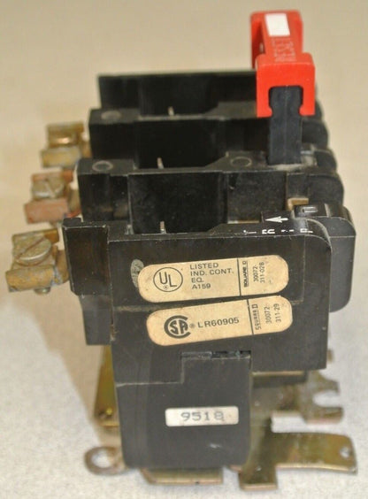 SQUARE D 9065 SEO-5 THERMAL OVERLOAD RELAY / 600VAC / 360VA / 0-120VAC / 3A