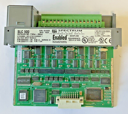 ALLEN-BRADLEY 1746SC-INI4VI SER. D F/R: 1.04 P/R:A SER.D 4 CHANNEL INPUT MODULE