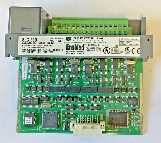 ALLEN-BRADLEY 1746SC-INI4VI SER. D F/R: 1.04 P/R:A SER.D 4 CHANNEL INPUT MODULE
