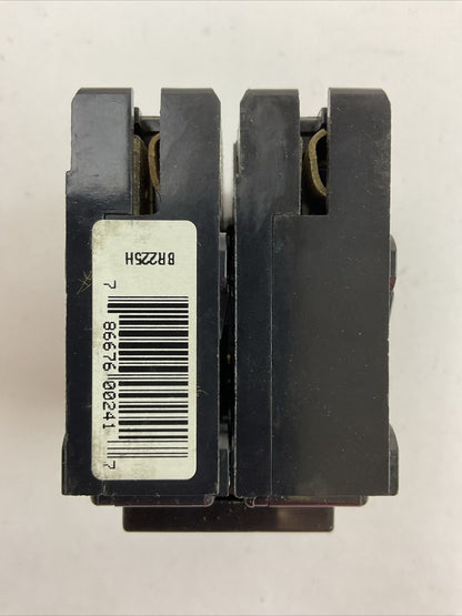 CUTLER HAMMER BR225H CIRCUIT BREAKER 2POLE 25AMP 240VAC