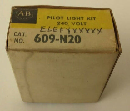 ALLEN BRADLEY 609-N20 SERIES E, PILOT LIGHT KIT, 240V, B2A(NE51H) LAMP