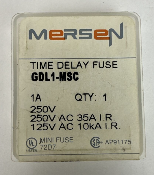 MERSEN GDL1-MSC TIME DELAY FUSE 250V 1A (BOX OF 5)