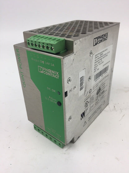 PHOENIX CONTACT QUINT-PS-3X400-500AC/24DC/5 POWER SUPPLY 24VDC 5A