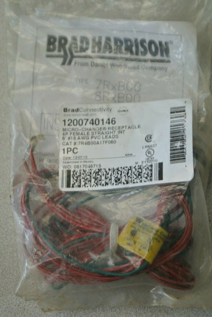 BRAD HARRISON 7R4B00A17F060 / 1200740146 MICRO-CHANGE RECEPTACLE 4P FEMALE ST.