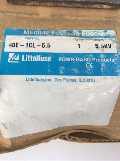 LITTELFUSE 40E-1CL-5.5 E RATED TRANSFORMER AND FEEDER PROTECTION 5.5KV 40E AMP