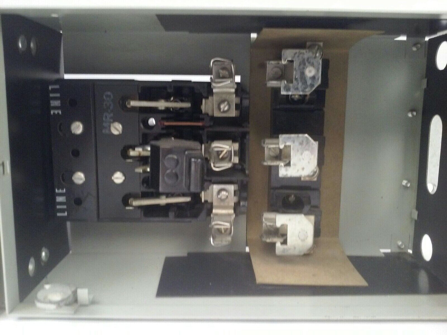 GE TYPE QMR QMR321L QMR321R TWIN FUSIBLE INTERRUPTER SWITCH 30A 240V W/HARDWARE