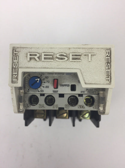 ALLEN BRADELY 592-A2CA OVERLOAD RELAY SER A CURRENT RANGE .32-1.0A TRIP CLASS 20