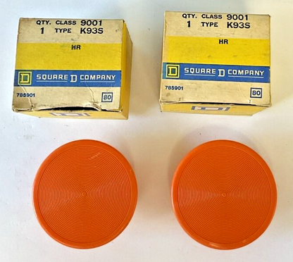 SQUARE D 9001 K93S XL SCREW ON MUSHROOM HEAD PUSH BUTTON***LOTOF2***