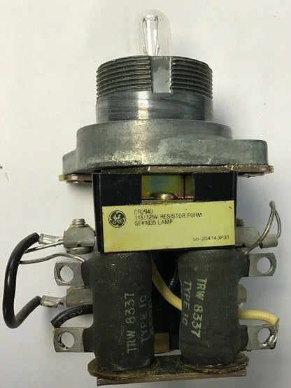 GE CR2940UX228A2 HEAVY DUTY OILTIGHT PILOT LIGHT 115/125VAC/VDC W/O COLOR CAP