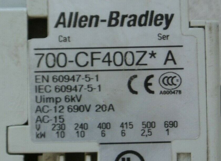 ALLEN-BRADLEY 700-CF400Z* / RELAY / 24VDC COIL