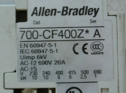 ALLEN-BRADLEY 700-CF400Z* / RELAY / 24VDC COIL