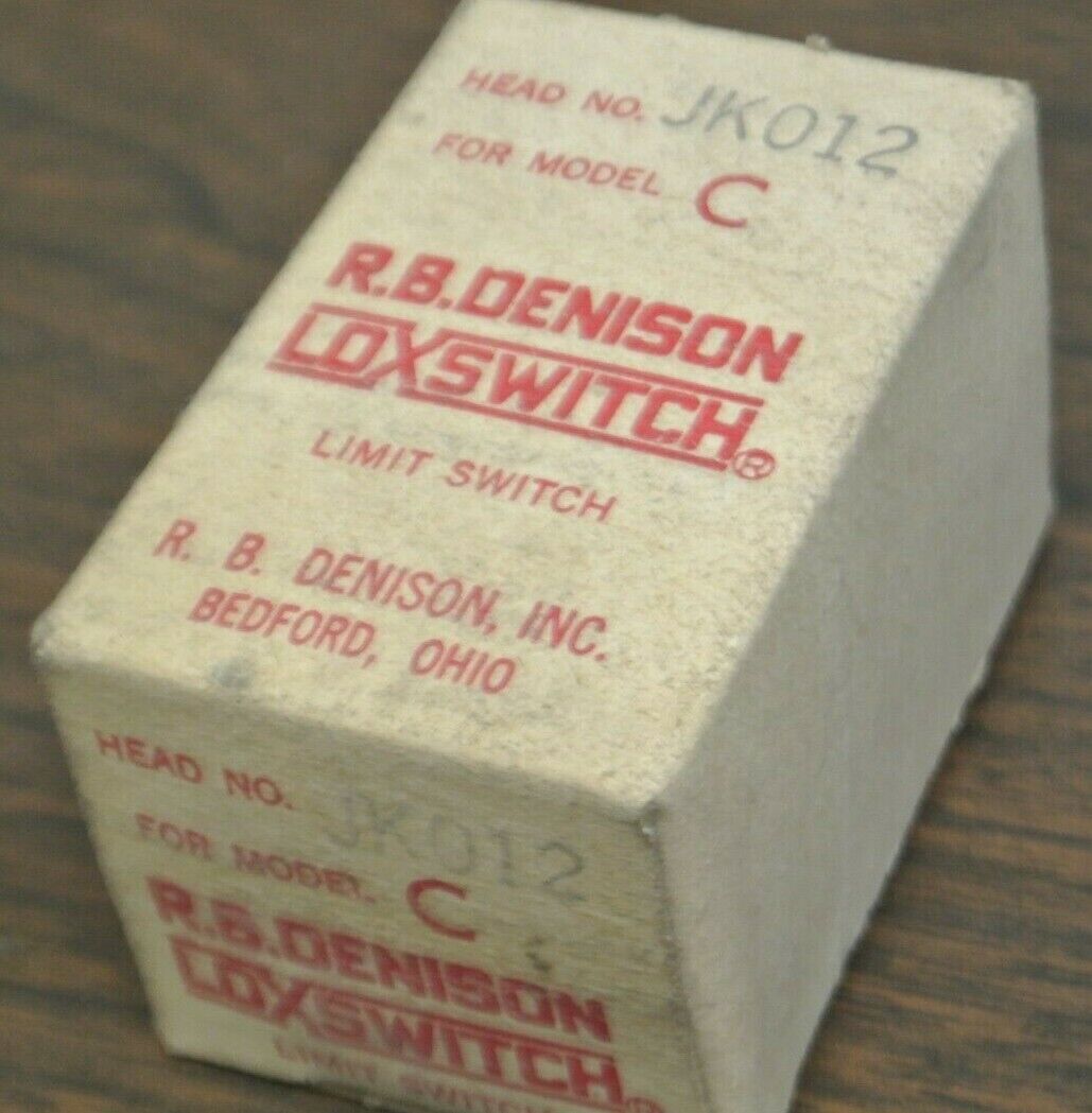 GOULD / R.B. DENISON JK012 LOXSWITCH HEAD for MODEL C LIMIT SWITCH / NEW SURPLUS