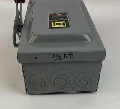 SQUARE D HU361 SAFETY SWITCH NON-FUSIBLE SER.ER  30A 600V
