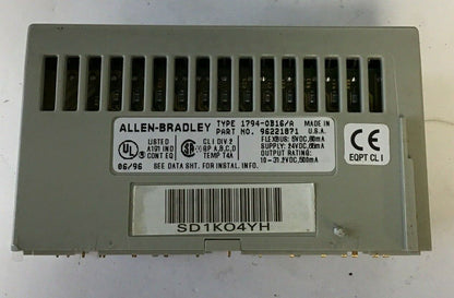 ALLEN BRADLEY 1794-0B16/A SOURCE OUTPUT 24VDC