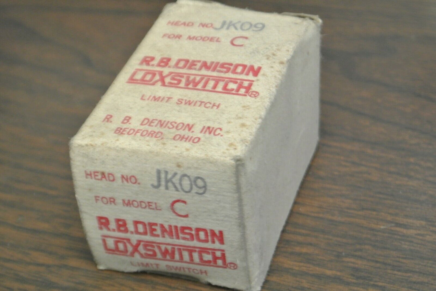 GOULD / R.B. DENISON JK09 LOXSWITCH® HEAD for MODEL C LIMIT SWITCH / NEW SURPLUS