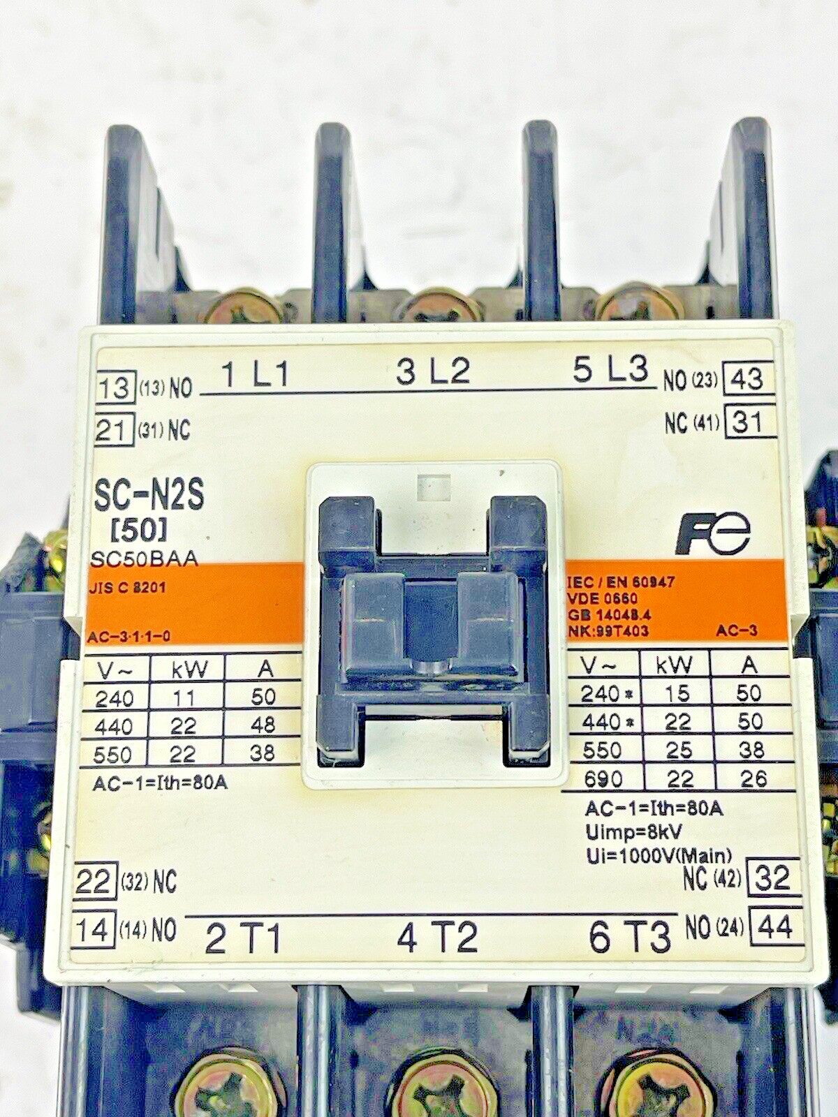 FUJI - SC-N2S - MAGNETIC CONTACTOR - 10A, 120VAC, 50/60HZ & SZ-Z35 SURGE SUPP