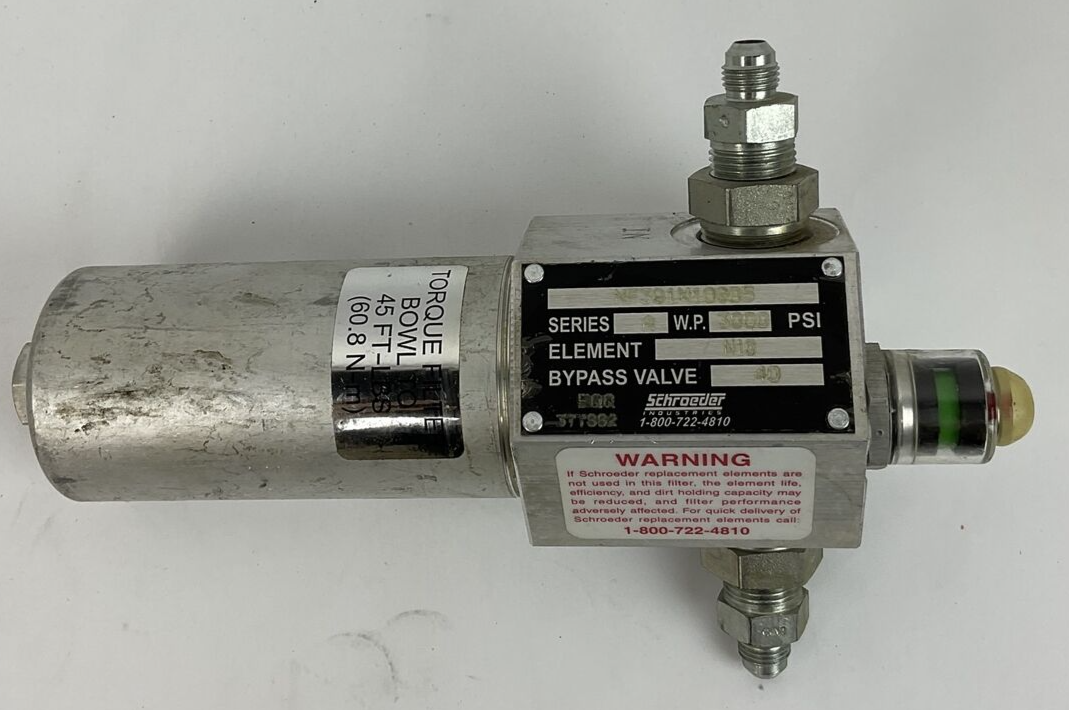 SCHROEDER NF301N10SD5 HIGH PRESSURE FILTER 3000PSI