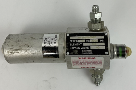 SCHROEDER NF301N10SD5 HIGH PRESSURE FILTER 3000PSI