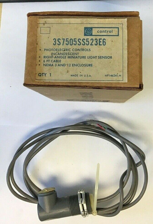 GENERAL ELECTRIC 3S7505SS523E6 PHOTOELECTRIC CONTROLS 6FT