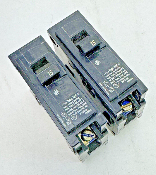 MURRAY *LOT OF 2*- MP115, 1 POLE, 15 A, 240 VAC CIRCUIT BREAKERS - NEW