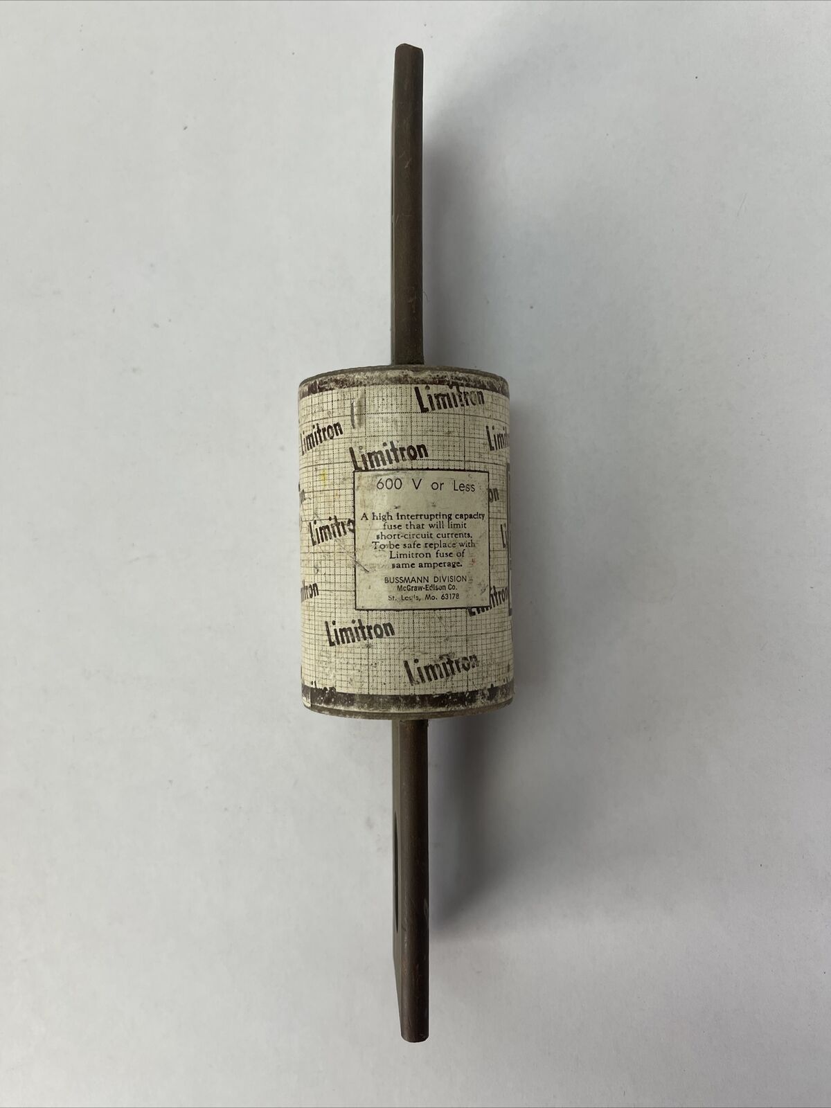 BUSSMAN LIMITRON KTU400 QUICK-ACTING CURRENT LIMITING FUSE 400AMP 600VAC