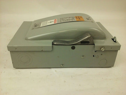 ITE SIEMENS F351, H.D. ENCLOSED SWITCH, 30A, 480/600V, 3P, FUSIBLE, 3PH, NEW