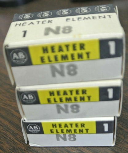 LOT of 3 / ALLEN-BRADLEY N8 THERMAL OVERLOAD HEATER ELEMENTS / NEW SURPLUS