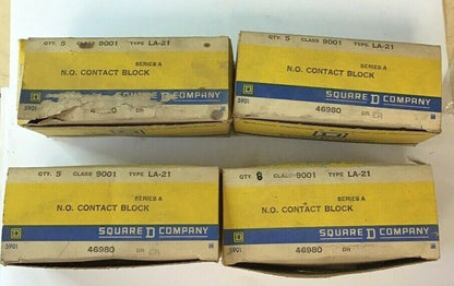 SQUARE D 9001 LA-21 CONTACT BLOCK SER.A ***LOTOF23***