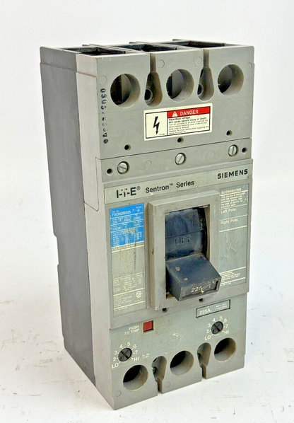 ITE / SIEMENS FXD62B225 - CIRCUIT BREAKER W/ 225 A TRIP - 225 A, 2 POLE, 600 VAC