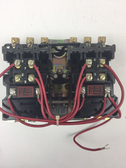 ALLEN BRADLEY 715X-A0D3000 TWO SPEED STARTER SIZE 0 PHASE 3 120V 60HZ NO CONTACT