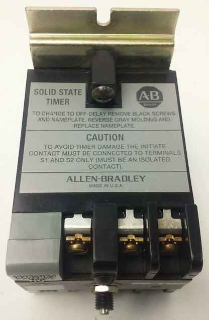 ALLEN BRADLEY 852S-NSC SER.G SOLID STATE TIMER, 01-60 SECONDS TIME DELAY RANGE