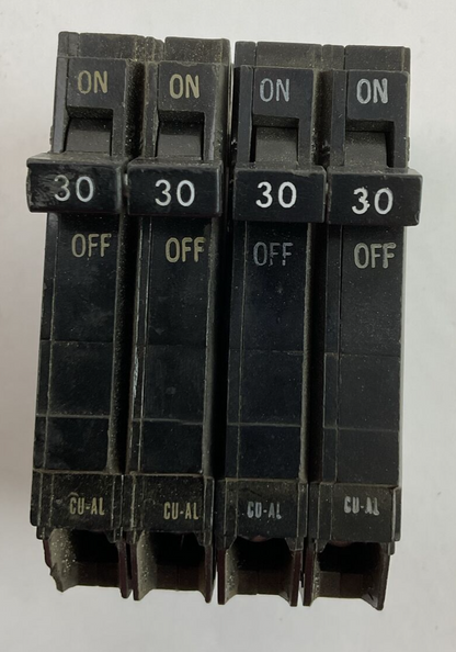 GE TQP230 30AMP 120/240VAC 2POLE CIRCUIT BREAKER (LOT OF 2)