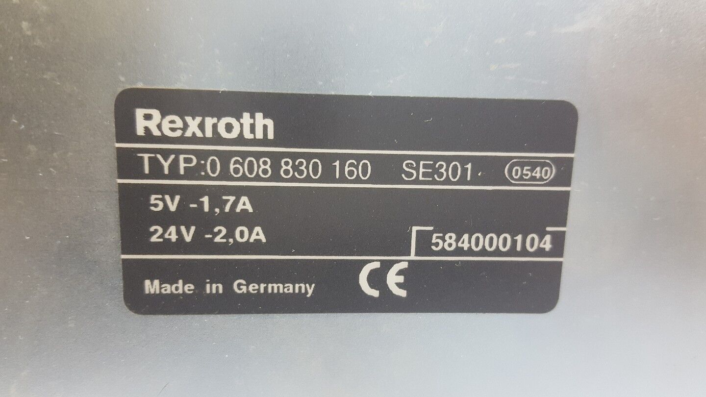 BOSCH / Rexroth SE301 / SE 301 Controller 0608830160 / 0 608 830 160